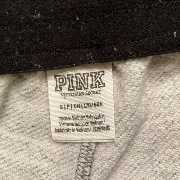 PINK Victoria's Secret Gray Joggers with Star Design Bling Women Size S - Picture 4 of 14